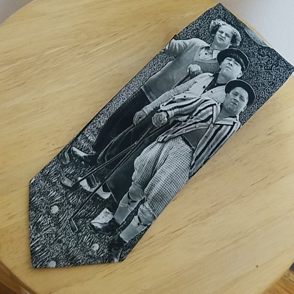 RALPH MARLIN "Golfing Stooges" Tie